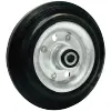 Black Rubber Wheel (Steel Core)